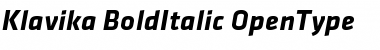 Download Klavika Bold Italic Font