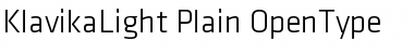 Download Klavika Light Plain Font