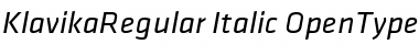 Download Klavika Regular Italic Font