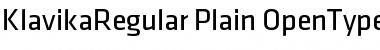 Download Klavika Regular Plain Font