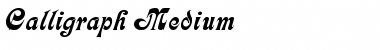 Download Calligraph Medium Font