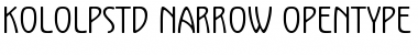 Download Kolo LP Std Narrow Font