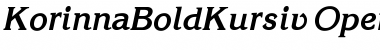 Download Korinna BoldKursiv Font