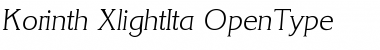 Download Korinth-XlightIta Regular Font