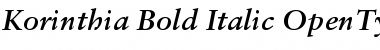 Download Korinthia Bold Italic Font