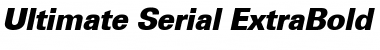 Download Ultimate-Serial-ExtraBold RegularItalic Font