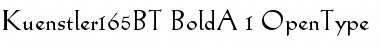 Download Kuenstler 165 Bold Font