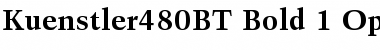 Download Kuenstler 480 Bold Font