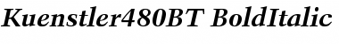 Download Kuenstler 480 Bold Italic Font