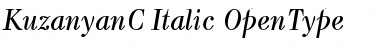 Download KuzanyanC Italic Font