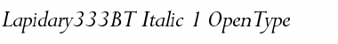 Download Lapidary 333 Italic Font
