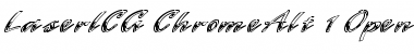 Download LaserICG ChromeAlt Font