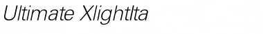 Download Ultimate-XlightIta Regular Font