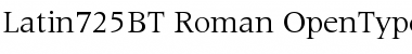 Download Latin 725 Regular Font