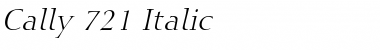 Download Cally 721 Italic Font
