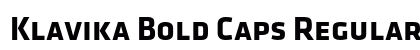 Klavika Bold Caps Regular preview