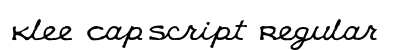 Klee CapScript Regular preview