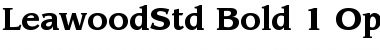 Download ITC Leawood Std Bold Font