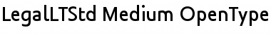 Download Legal LT Std Medium Font