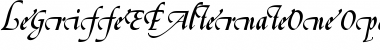 Download LeGriffeEF-AlternateOne Font