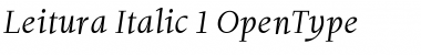 Download Leitura Italic 1 Font