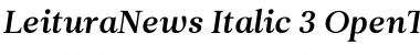 Download Leitura News Italic 3 Font Download Leitura News Italic 3 Font
