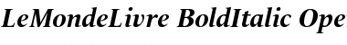 Download LeMonde Livre Bold Italic Font Title Preview
