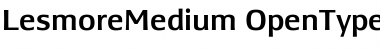 Download LesmoreMedium Font