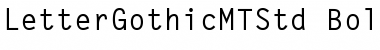 Download Letter Gothic MT Std Font