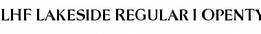 Download LHF Lakeside Regular 1 Font