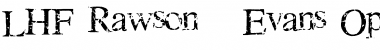 Download LHF Rawson & Evans Font