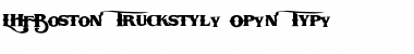 Download LHF Boston Truckstyle Font