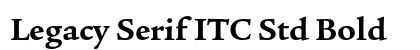 Legacy Serif ITC Std Bold preview