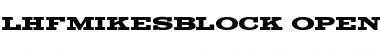 Download LHFMikesBlock Font