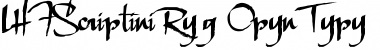 Download LHF Scriptana Reg Font