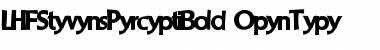 Download LHF Stevens Percepta Bold Font