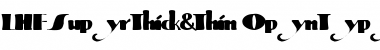 Download LHF Super Thick & Thin Font