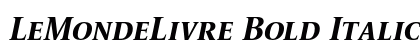 LeMondeLivre Bold Italic Small Caps Preview