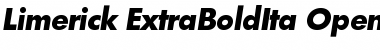 Download Limerick-ExtraBoldIta Regular Font Title Preview Download Limerick-ExtraBoldIta Regular Font Title Preview