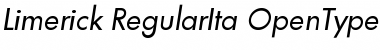 Download Limerick-RegularIta Regular Font Title Preview