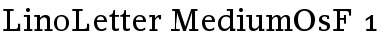 Download LinoLetter Medium Oldstyle Figures Font Title Preview