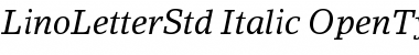 Download LinoLetter Std Italic Font Title Preview Download LinoLetter Std Italic Font Title Preview