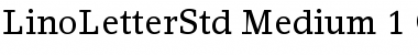 Download LinoLetter Std Medium Font Title Preview
