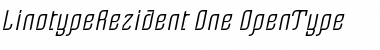Download Linotype Rezident One Regular Font Title Preview