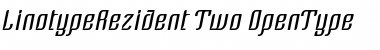 Download Linotype Rezident Two Regular Font Title Preview