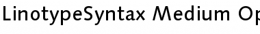 Download LinotypeSyntax Medium Font Title Preview