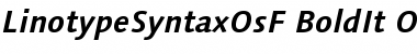 Download LinotypeSyntaxOsF BoldIt Font Title Preview Download LinotypeSyntaxOsF BoldIt Font Title Preview