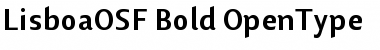 Download Lisboa OSF Bold Font Title Preview