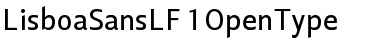 Download Lisboa Sans LF Regular Font Title Preview