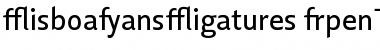 Download Lisboa Sans Ligatures Regular Font Title Preview